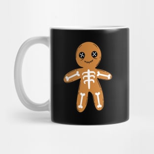 Spooky Christmas Skeleton Gingerman Cookie Mug